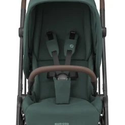 Poussette duo leona 2 + siège auto pebble 360 essential green
