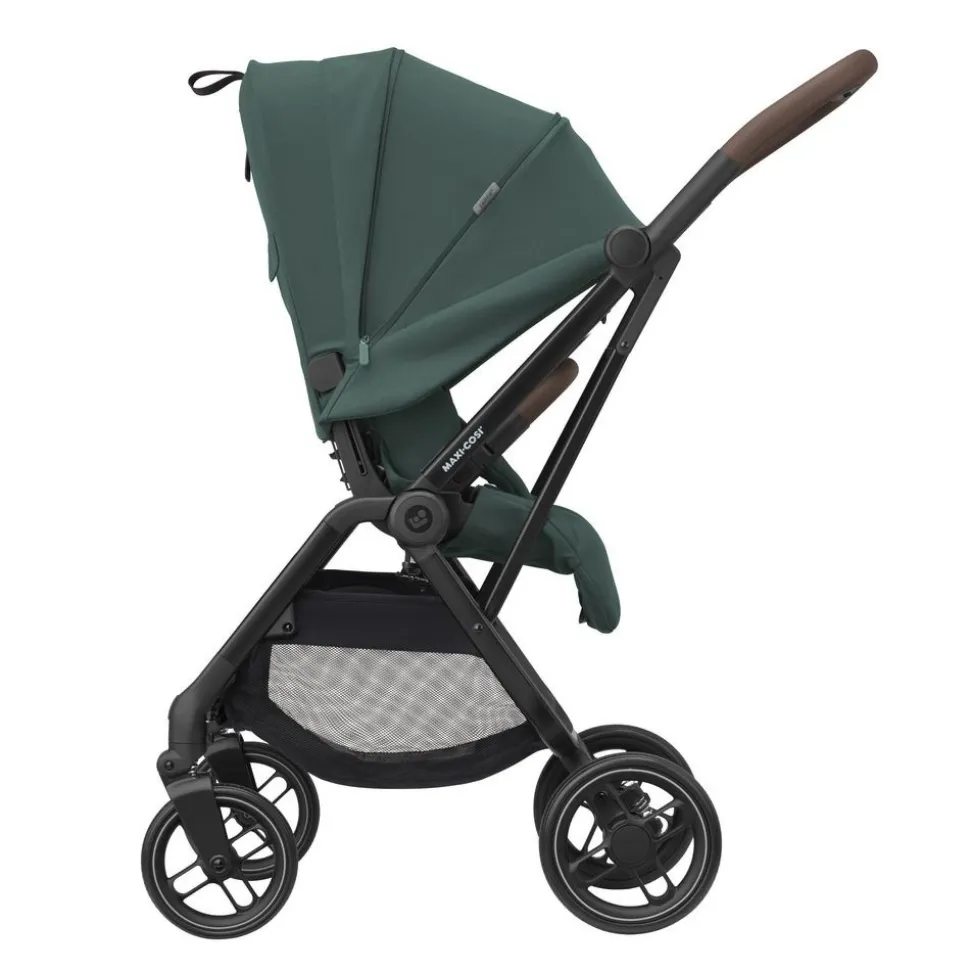 Poussette duo leona 2 + siège auto pebble 360 essential green