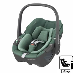 Poussette duo leona 2 + siège auto pebble 360 essential green + base familyfix 360