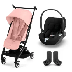 Poussette duo libelle 4 candy pink + cloud t i-size