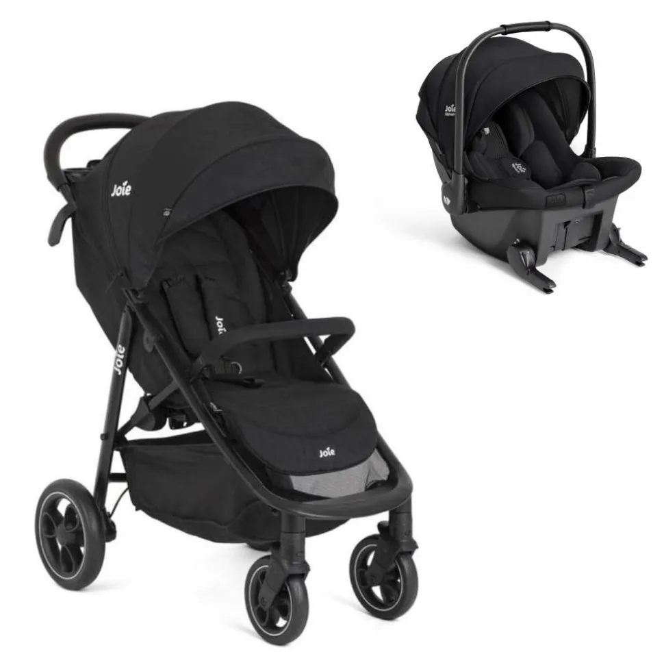 Poussette duo litetrax shale + siège auto sprint eclipse noir
