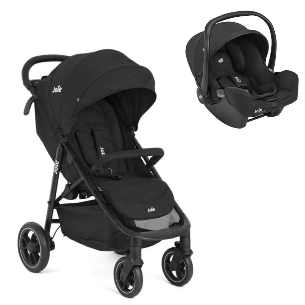 Poussette duo litetrax shale + siège auto i-snug 2 raven