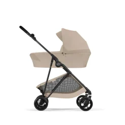 Poussette duo melio carbon 6 almond beige avec nacelle melio cot