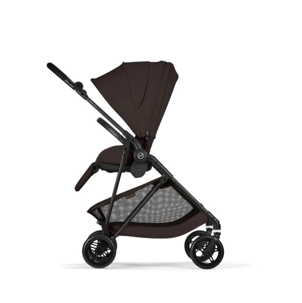Poussette duo melio carbon 6 chocolate brown avec siège auto cloud g i-size