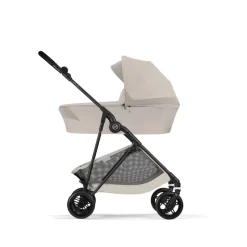 Poussette duo melio carbon 6 dune grey avec nacelle melio cot