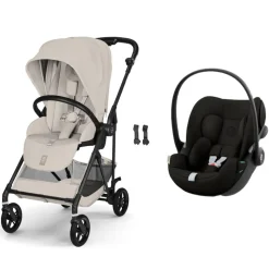 Poussette duo melio carbon 6 dune grey avec siège auto cloud g i-size