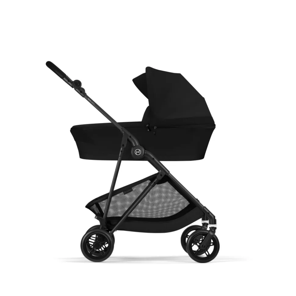 Poussette duo melio carbon 6 magic black avec nacelle melio cot