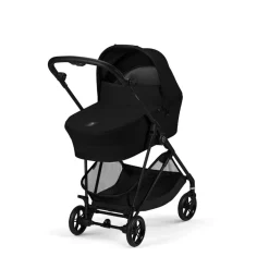 Poussette duo melio carbon 6 magic black avec nacelle melio cot