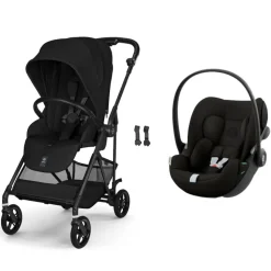 Poussette duo melio carbon 6 magic black avec siège auto cloud g i-size