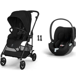 Poussette duo melio carbon 6 magic black avec siège auto cloud t i-size