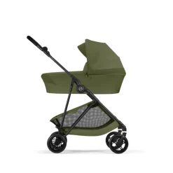 Poussette duo melio carbon 6 moss green avec nacelle melio cot