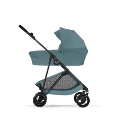 Poussette duo melio carbon 6 stormy blue avec nacelle melio cot