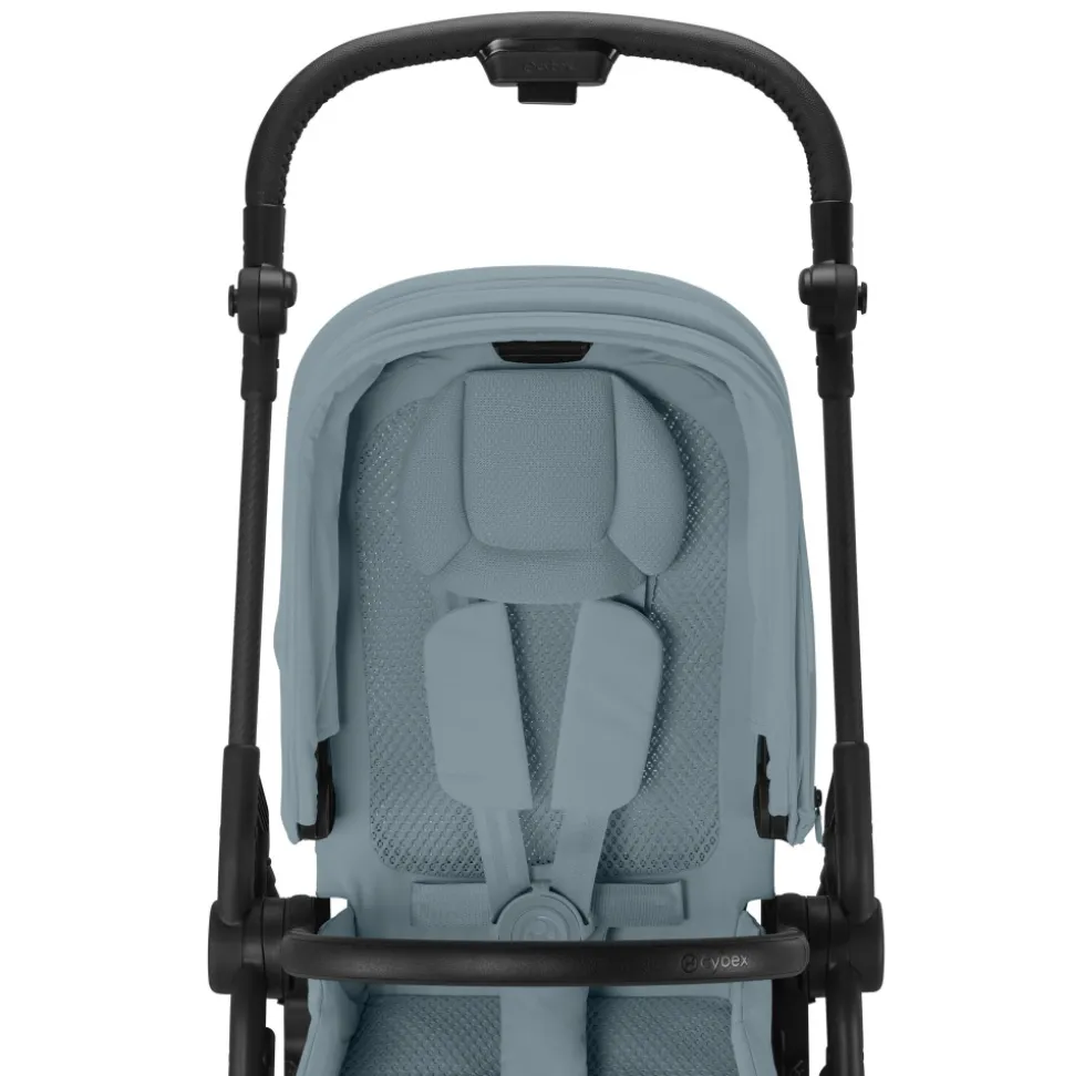 Poussette duo melio carbon stormy blue + aton b2 i-size