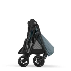 Poussette duo melio carbon stormy blue + aton b2 i-size