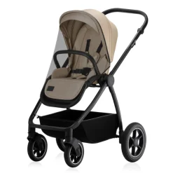Poussette duo meril + nacelle beige sand