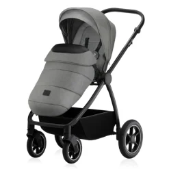 Poussette duo meril + nacelle grey stone