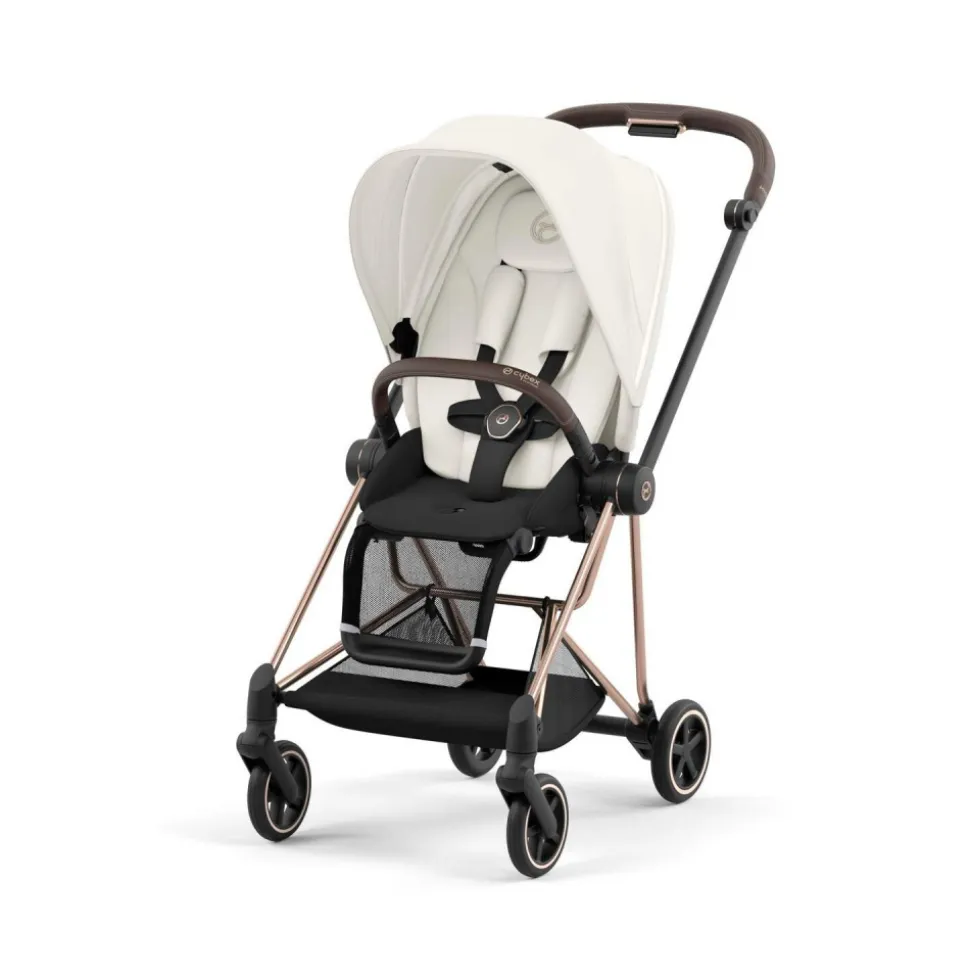 Poussette duo mios 3 offf white châssis rose gold + cloud t i-size