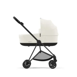 Poussette duo mios 3 off white châssis matt black + nacelle luxe