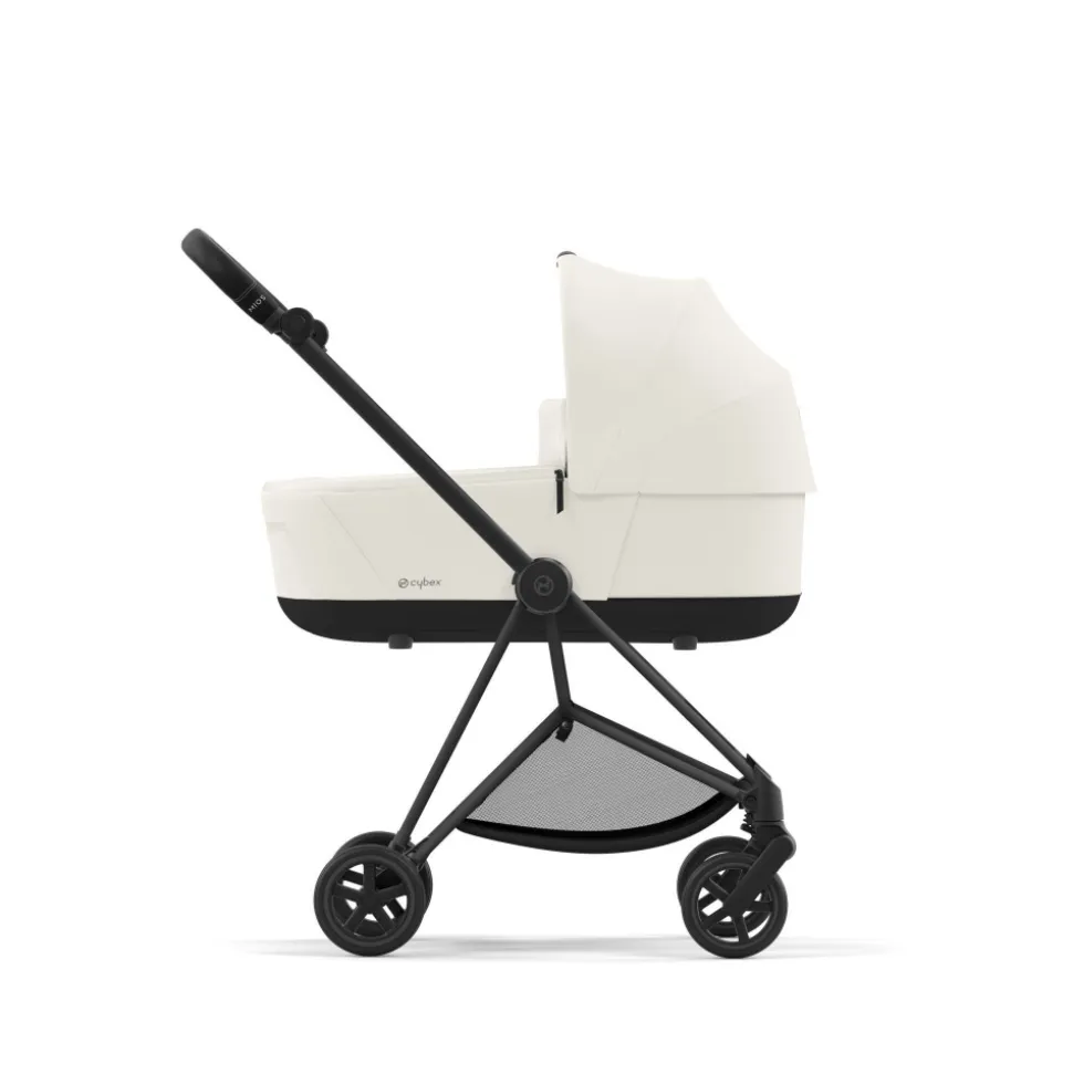 Poussette duo mios 3 off white châssis matt black + nacelle luxe