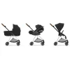 Poussette duo mios 3 off white châssis chrome brown + cloud t i-size