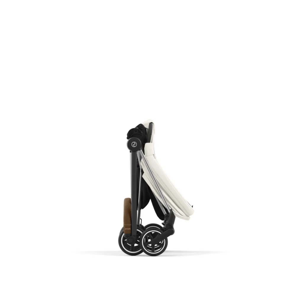 Poussette duo mios 3 off white châssis chrome brown + cloud t i-size