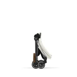 Poussette duo mios 3 off white châssis chrome brown + nacelle luxe