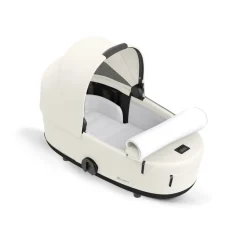 Poussette duo mios 3 off white châssis chrome brown + nacelle luxe