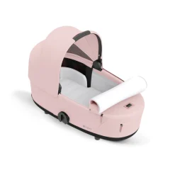 Poussette duo mios 3 peach pink châssis chrome black + nacelle luxe
