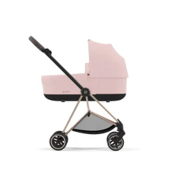 Poussette duo mios 3 peach pink châssis rose gold + nacelle luxe
