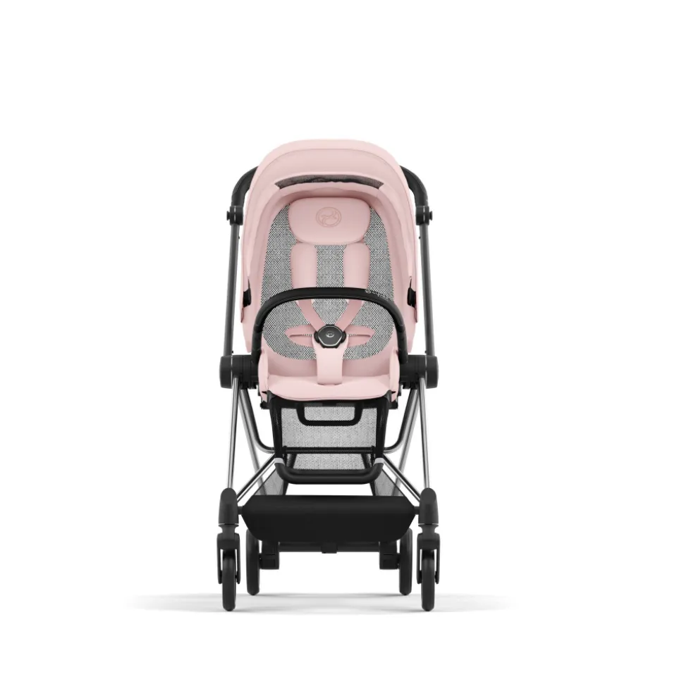 Poussette duo mios 3 peach pink châssis chrome black + cloud t i-size