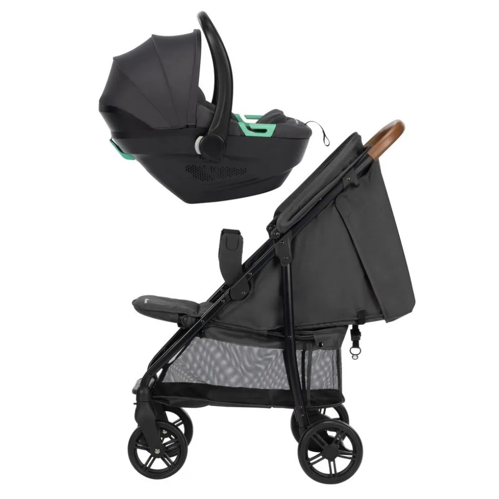 Poussette duo misty mineral graphite
