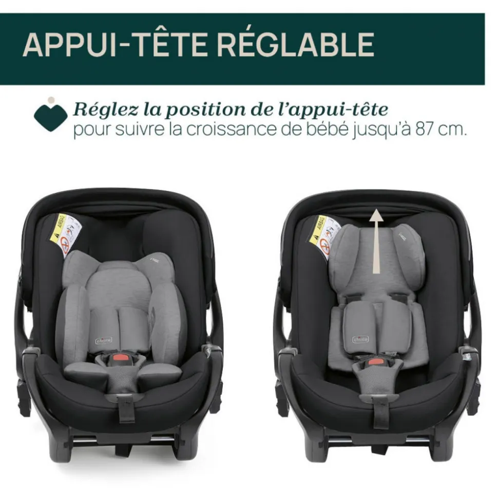 Poussette duo mysa + siège auto first seat recline i-size amber glow