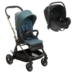 Poussette duo one4ever green gem + siège auto kory i-size