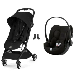 Poussette duo orfeo 3 compacte magic black avec siège auto cloud g i-size