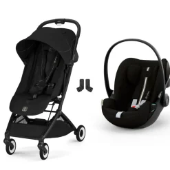 Poussette duo orfeo 3 compacte magic black avec siège auto cloud g3 i-size plus