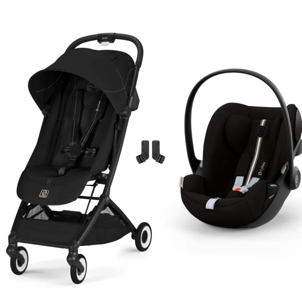Poussette duo orfeo 3 compacte magic black avec siège auto cloud g3 i-size plus