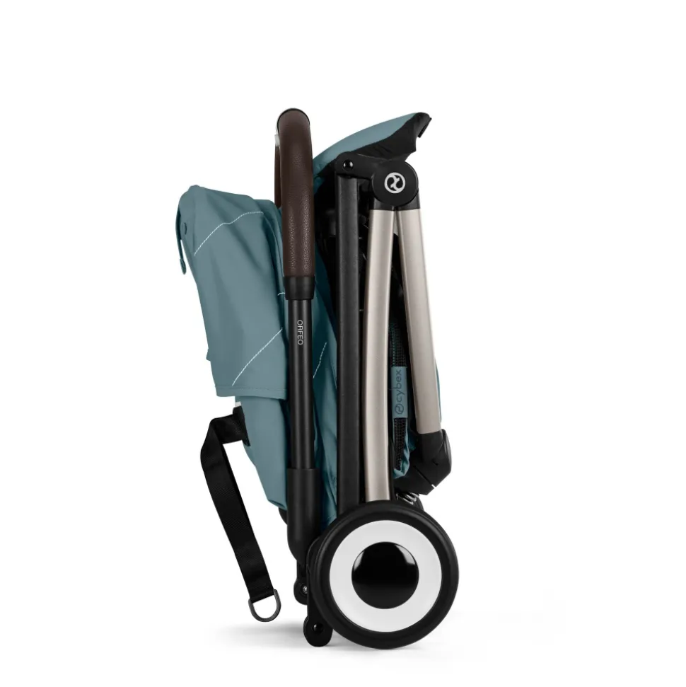Poussette duo orfeo 3 compacte stormy blue avec siège auto aton b2 i-size