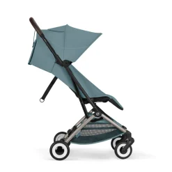 Poussette duo orfeo 3 compacte stormy blue avec siège auto cloud t i-size