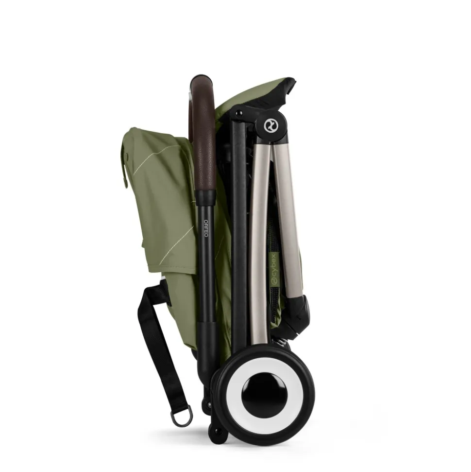Poussette duo orfeo 3 compacte moss green avec siège auto cloud t i-size