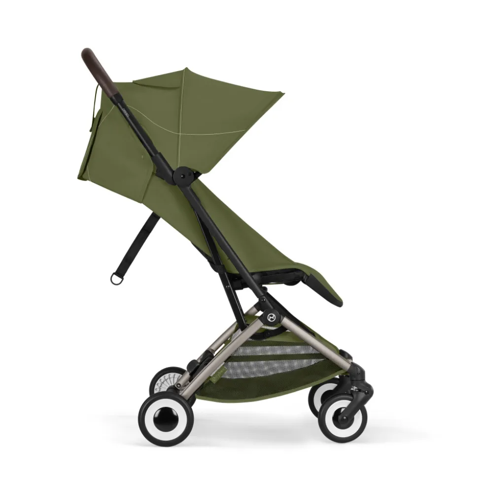 Poussette duo orfeo 3 compacte moss green avec siège auto cloud t i-size