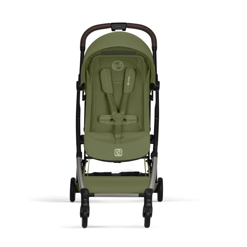 Poussette duo orfeo 3 compacte moss green avec siège auto aton b2 i-size