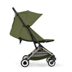 Poussette duo orfeo 3 compacte moss green avec siège auto aton b2 i-size