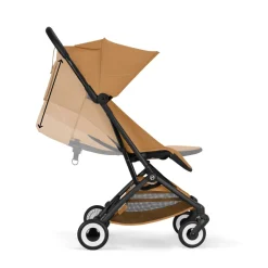 Poussette duo orfeo 3 compacte cinnamon yellow avec siège auto cloud g i-size