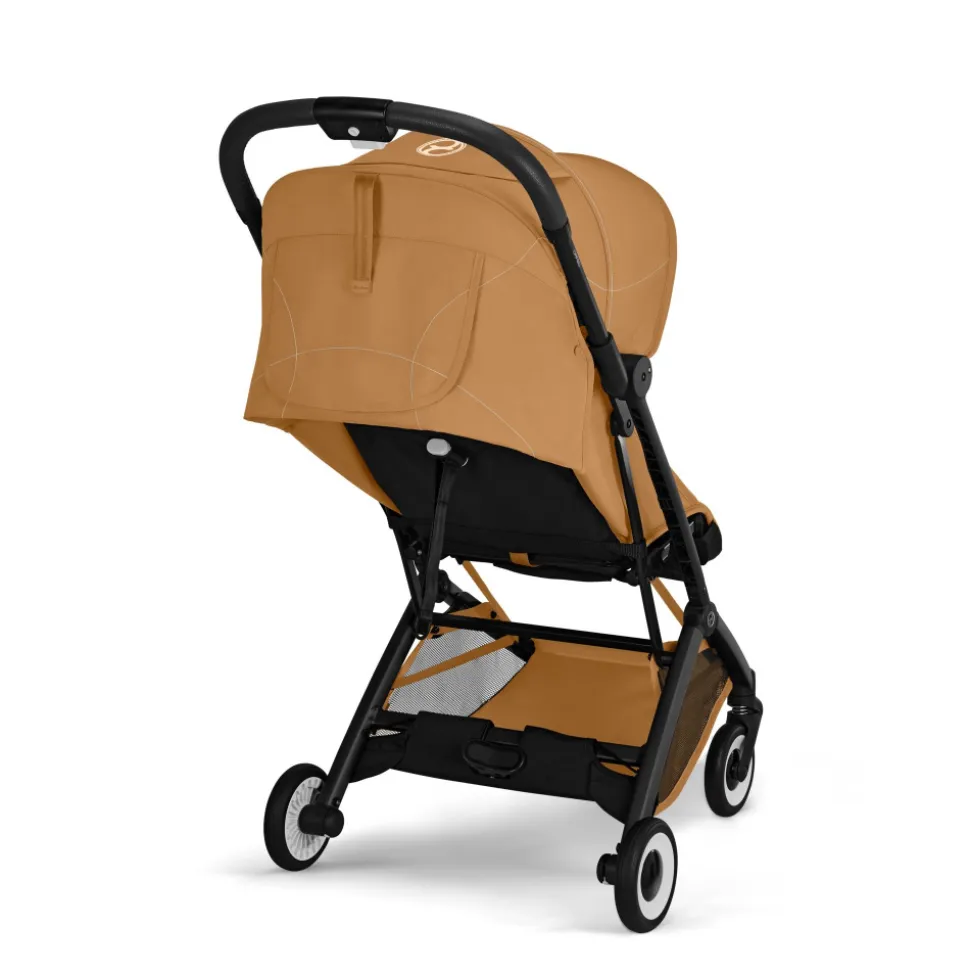 Poussette duo orfeo 3 compacte cinnamon yellow avec siège auto cloud g i-size