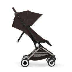 Poussette duo orfeo 3 compacte chocolate brown avec siège auto cloud g i-size