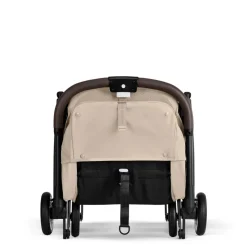Poussette duo orfeo 3 compacte almond beige avec siège auto aton b2 i-size