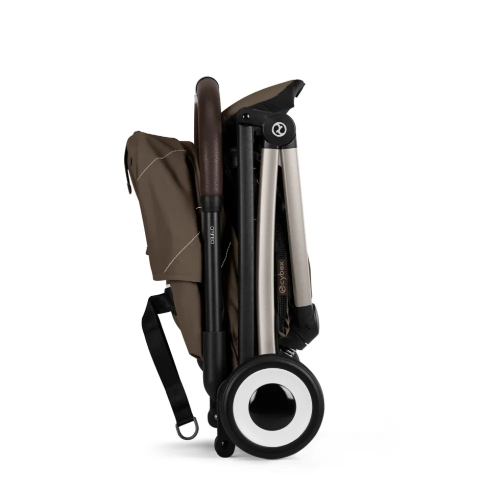 Poussette duo orfeo 3 compacte chocolate brown avec siège auto aton b2 i-size