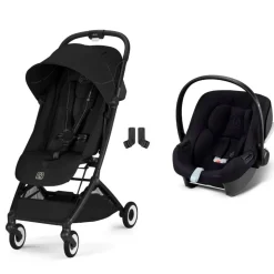 Poussette duo orfeo 3 compacte magic black avec siège auto aton b2 i-size