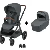 Poussette duo oxford + nacelle sense twillic graphite