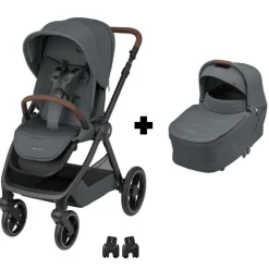 Poussette duo oxford + nacelle sense twillic graphite